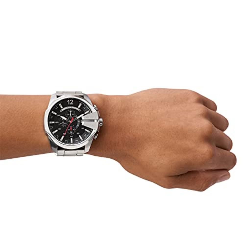 Diesel Mega Chief Stainless Steel Men's Watch with Analog or Digital Movement