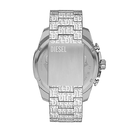 Diesel Mega Chief Stainless Steel Men's Watch with Analog or Digital Movement