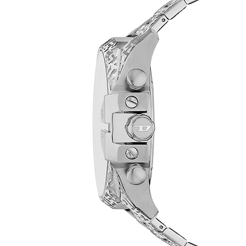 Diesel Mega Chief Stainless Steel Men's Watch with Analog or Digital Movement