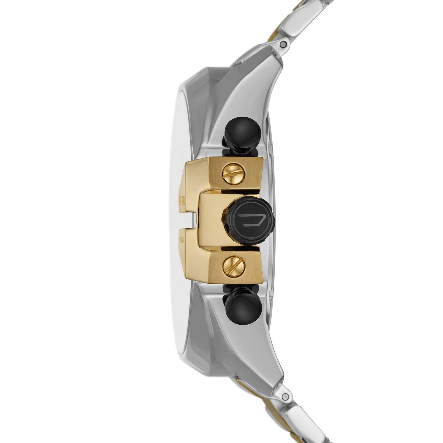 Diesel Mega Chief Stainless Steel Men's Watch with Analog or Digital Movement