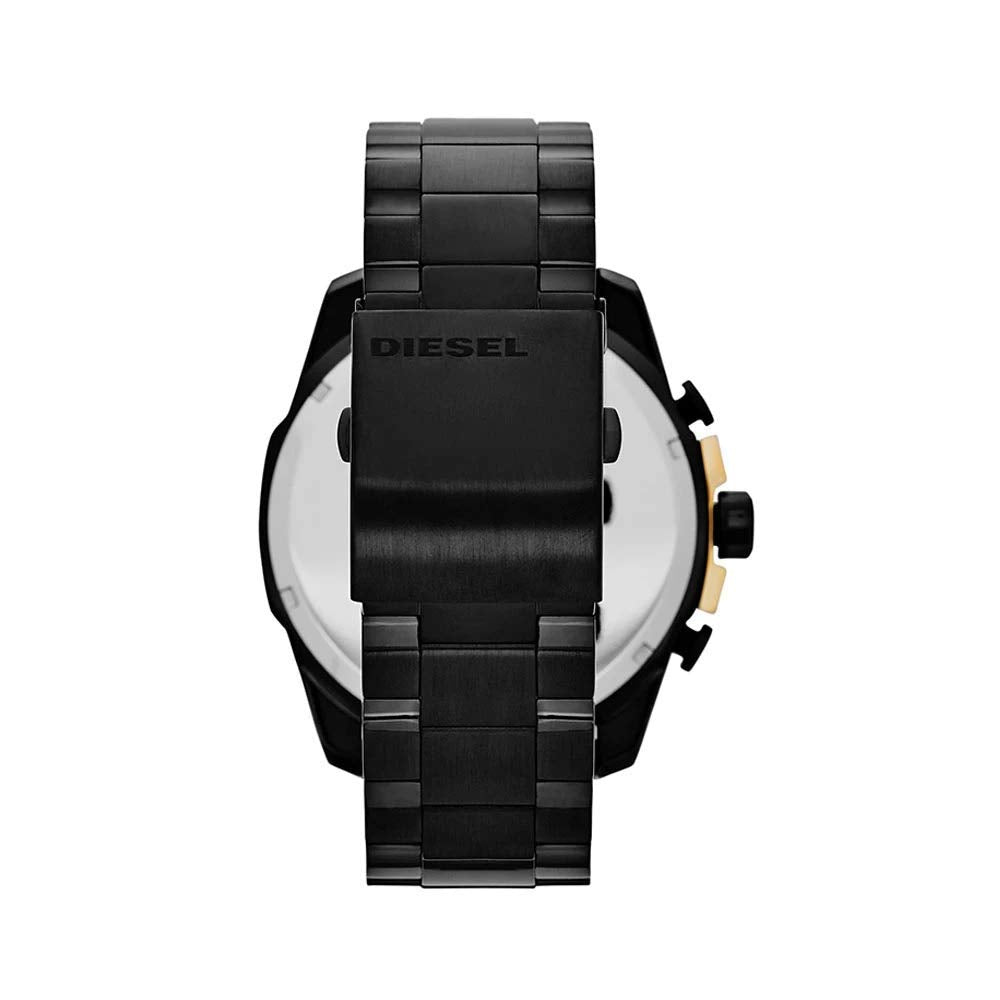 Diesel Mega Chief Stainless Steel Men's Watch with Analog or Digital Movement