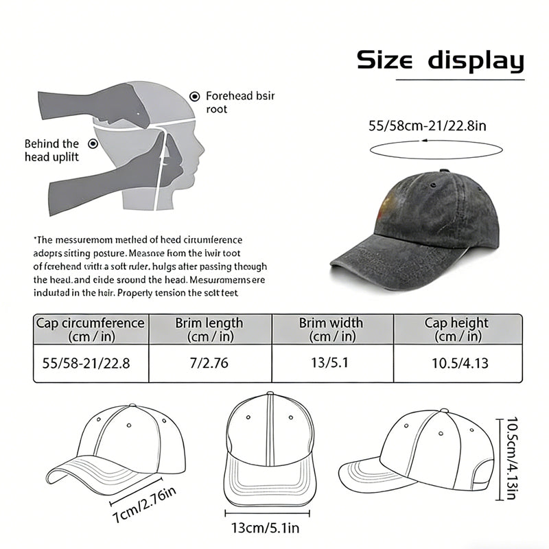 Girl Mom Adjustable Wash Cotton Baseball Cap