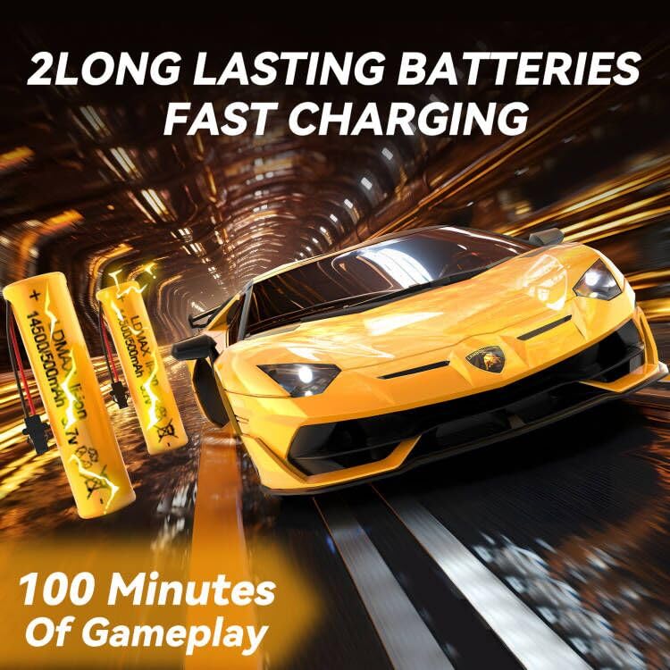 Remote Control Car for Lamborghini, Officially Licensed 1:16 Scale Lambo Hobby Rc Cars with Headlight, 2.4GHz Race Car Toys for Boy Girl 4-12 Years Old, 12Km/h, Birthday Gift