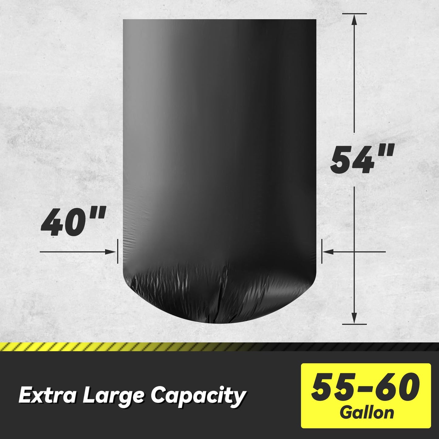 100 Count 17 Micron Extra Heavy Duty 4 Gallon Trash Bags, Sturdy & Tear-Resistant Small Trash Bags for Bathroom & Kitchen