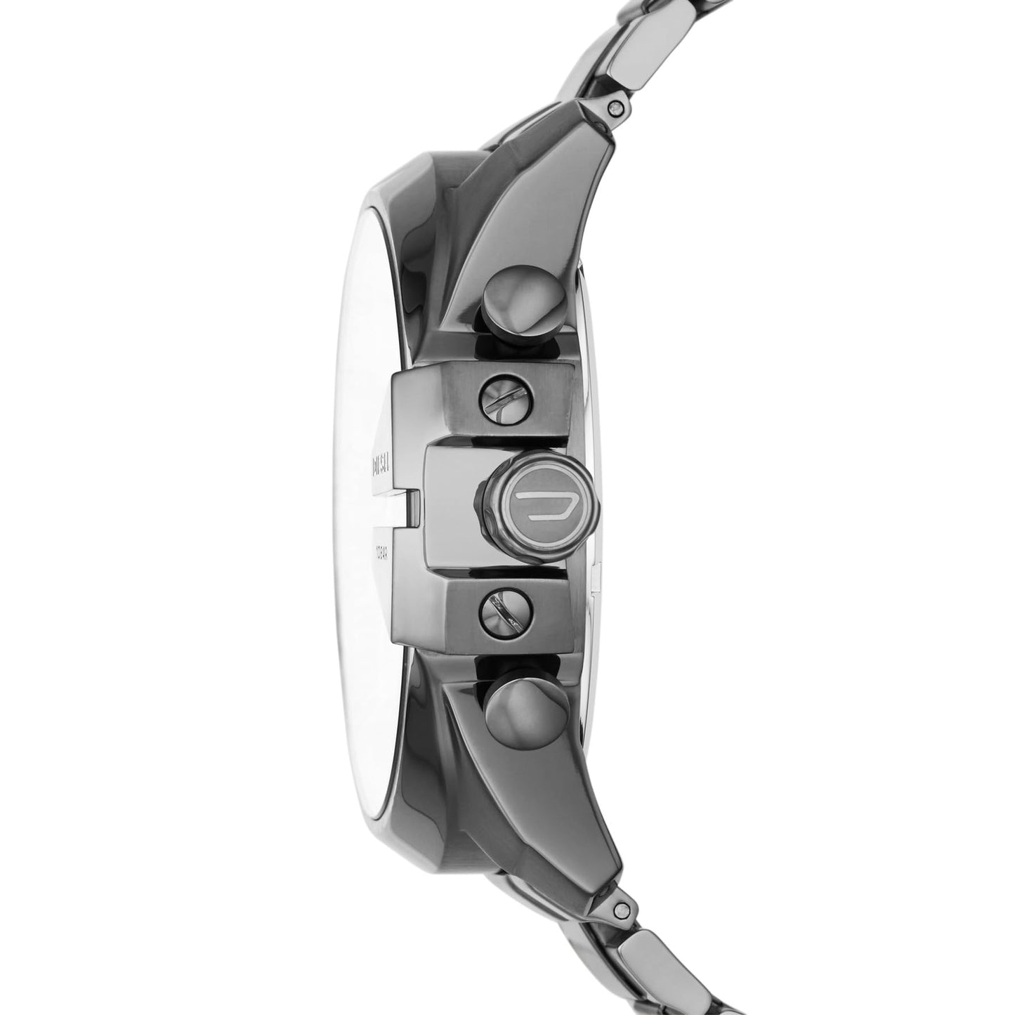 Diesel Mega Chief Stainless Steel Men's Watch with Analog or Digital Movement