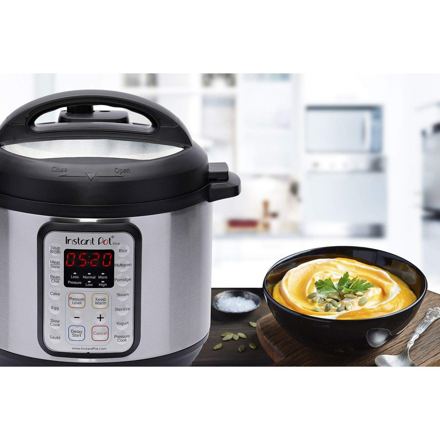 Instant Pot Duo Plus 9-in-1 Multicooker, Pressure Cooker, Slow Cook, Rice Maker, Steamer, Sauté, Yogurt, Warmer & Sterilizer, Includes App With Over 800 Recipes, Stainless Steel, 6 Quarts