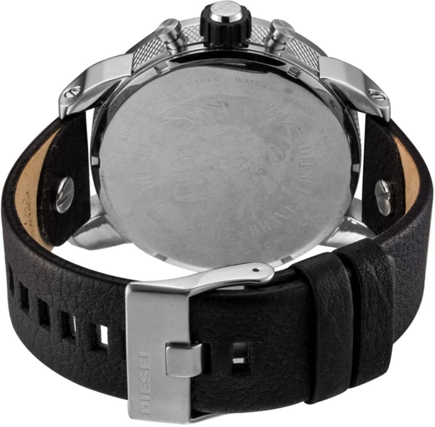 Diesel Mega Chief Stainless Steel Men's Watch with Analog or Digital Movement