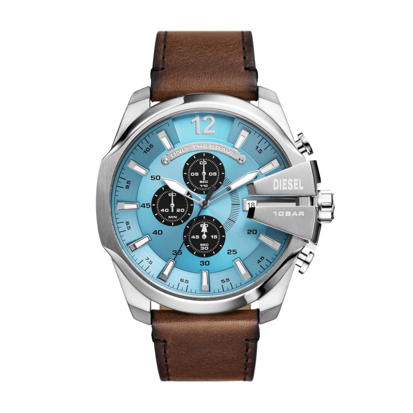 Diesel Mega Chief Stainless Steel Men's Watch with Analog or Digital Movement