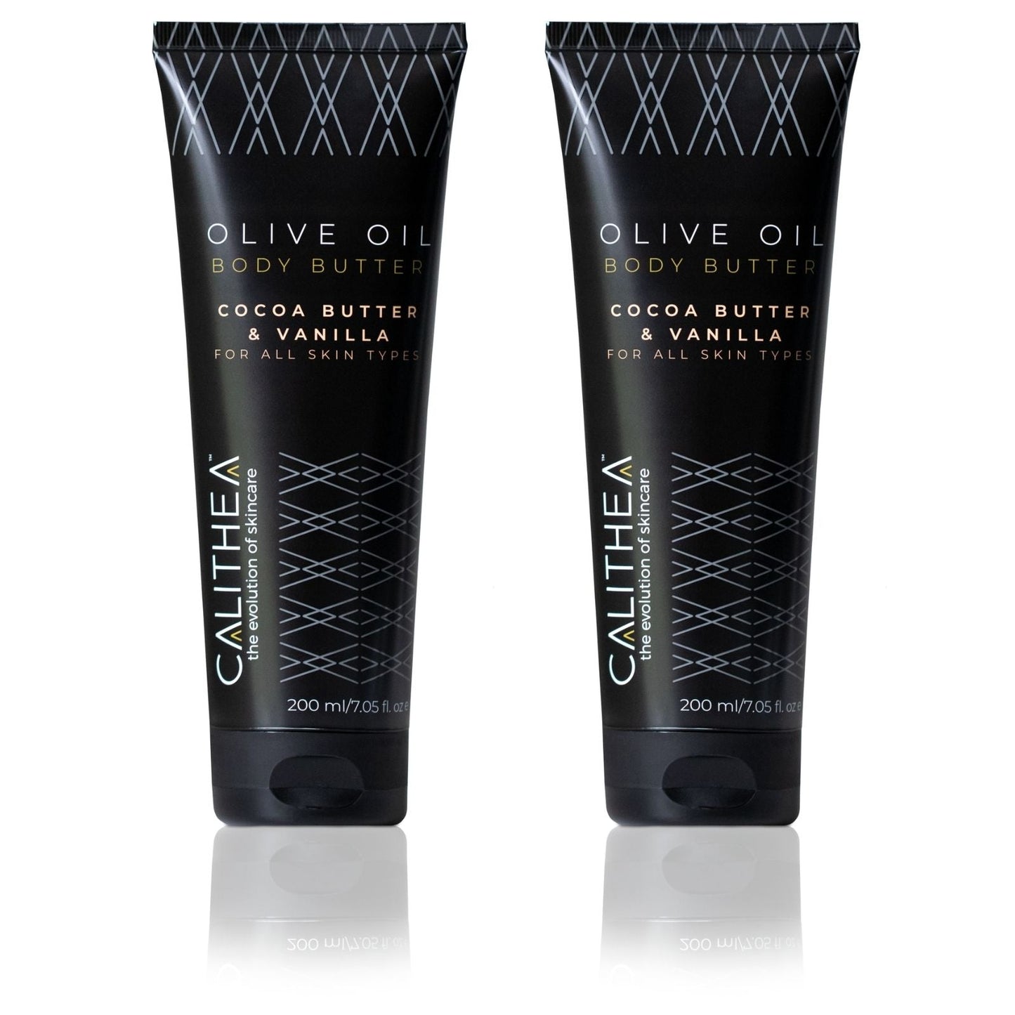 Olive Oil Body Butter - Cocoa Butter & Vanilla - For All Skin Types - 200mL - 2-Pack
