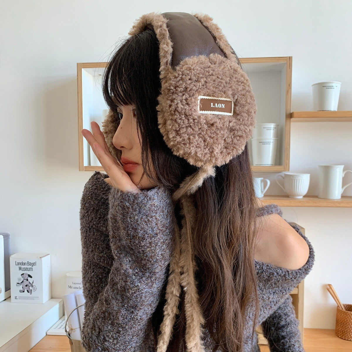 Women’s Fleece Ear Warmers – Warm Outdoor Cycling Ear Covers for Winter