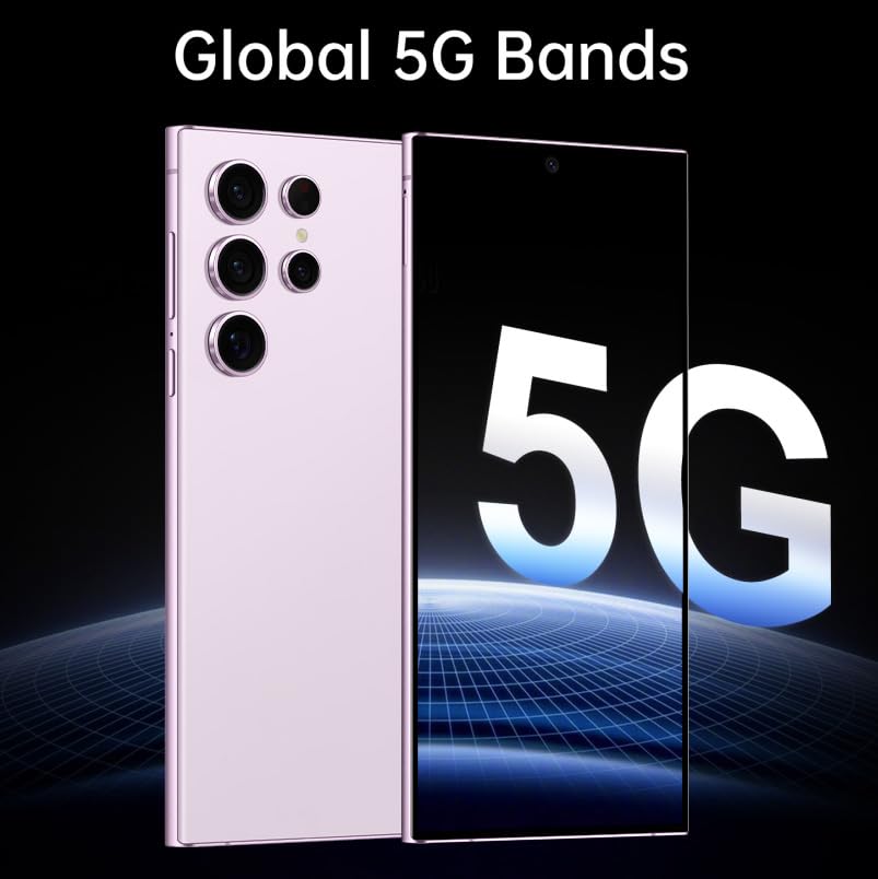 C24 Ultra Unlocked Cell Phones Smartphone 8+256GB/Dual SIM/108MP+48MP Camera/Built-in Pen (Light Cyan)