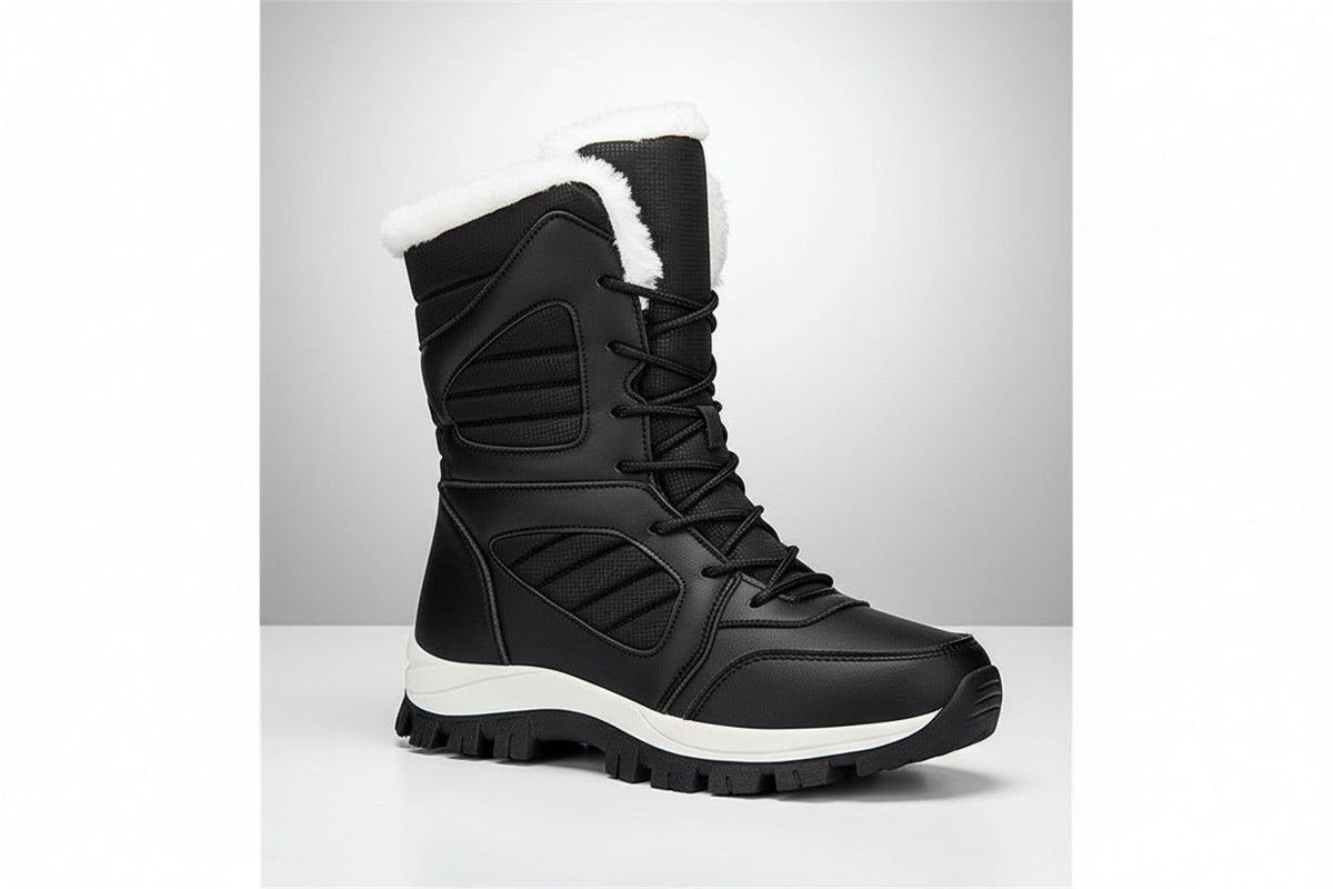 Women’s Winter Snow Boots – Fleece Lined Waterproof Cotton Boots