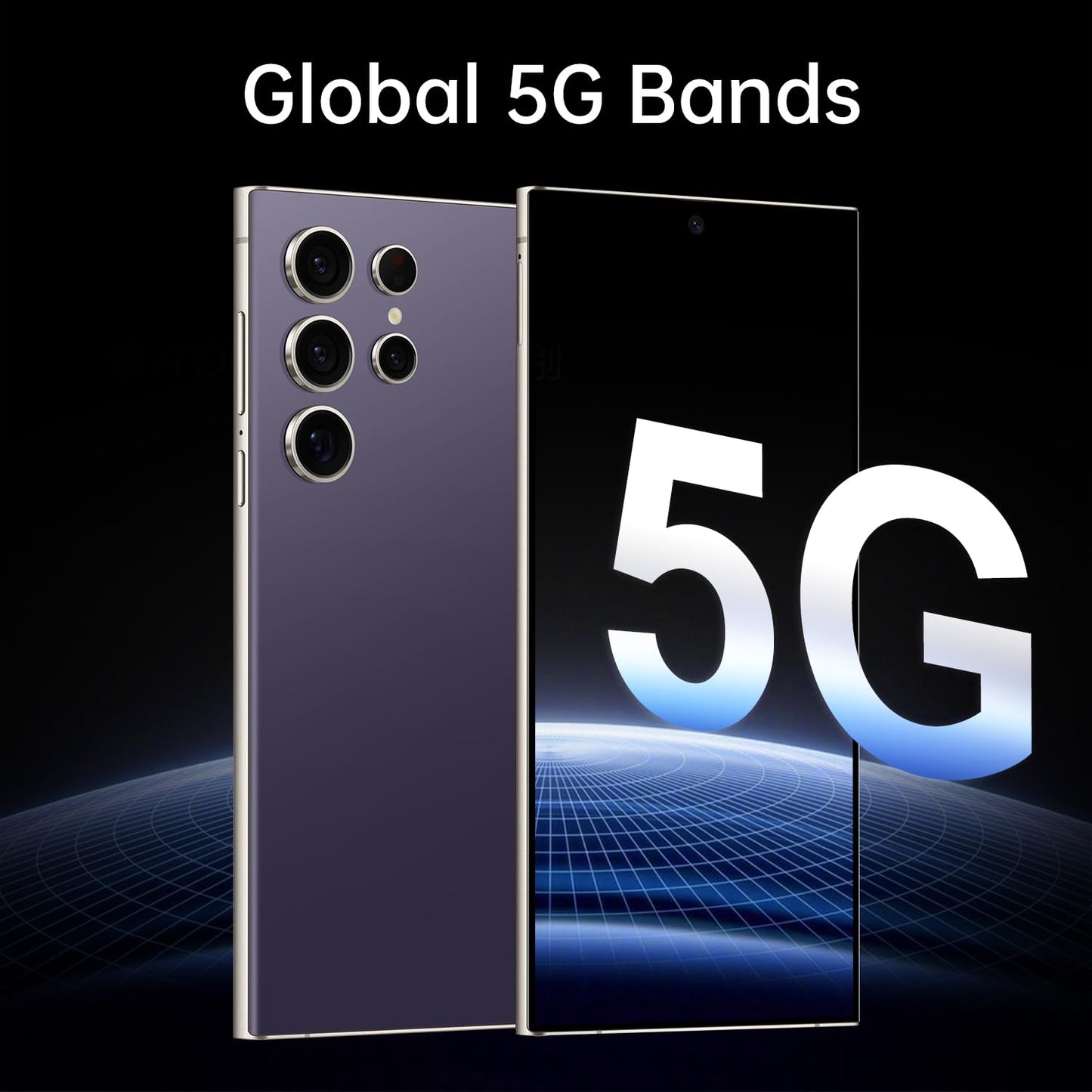 C24 Ultra Unlocked Cell Phones Smartphone 8+256GB/Dual SIM/108MP+48MP Camera/Built-in Pen (Light Cyan)