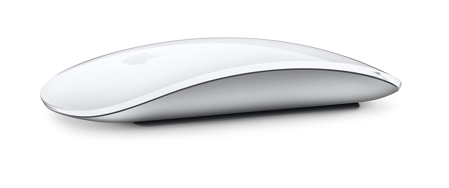 Apple Magic Mouse: Wireless, Bluetooth, Rechargeable. Works with Mac or iPad; Multi-Touch Surface - White