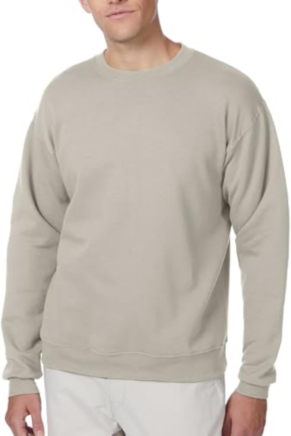 Hanes Men's Ecosmart Fleece Sweatshirt, Pullover Crewneck Sweatshirt, Big & Tall, 1 or 2 Pack