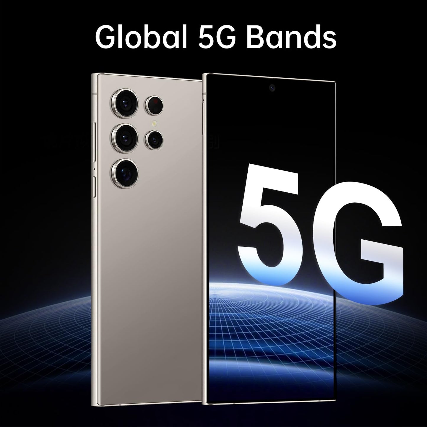 C24 Ultra Unlocked Cell Phones Smartphone 8+256GB/Dual SIM/108MP+48MP Camera/Built-in Pen (Light Cyan)