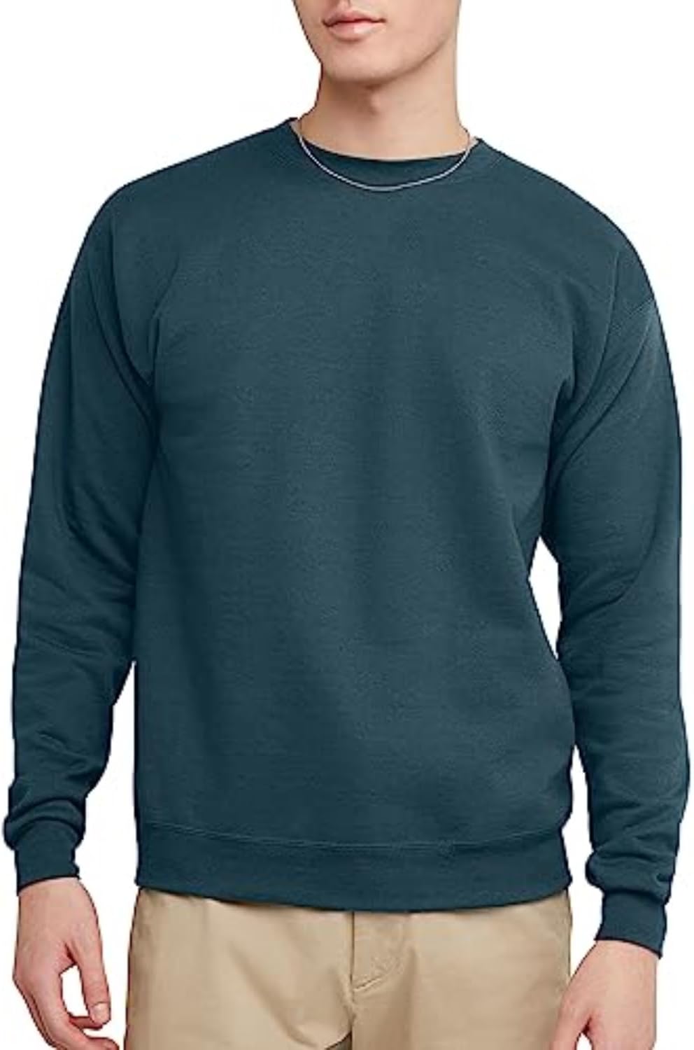 Hanes Men's Ecosmart Fleece Sweatshirt, Pullover Crewneck Sweatshirt, Big & Tall, 1 or 2 Pack
