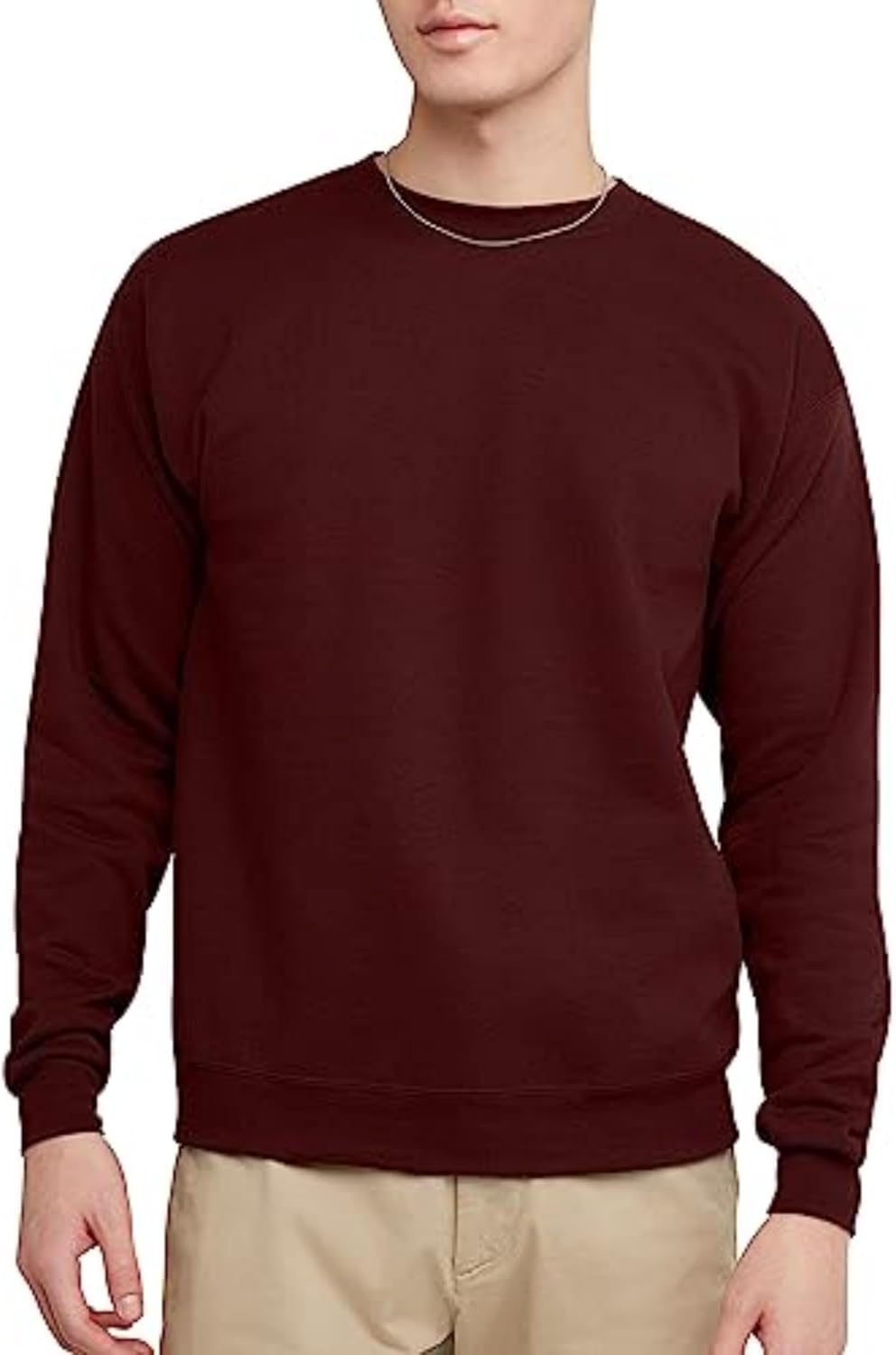Hanes Men's Ecosmart Fleece Sweatshirt, Pullover Crewneck Sweatshirt, Big & Tall, 1 or 2 Pack