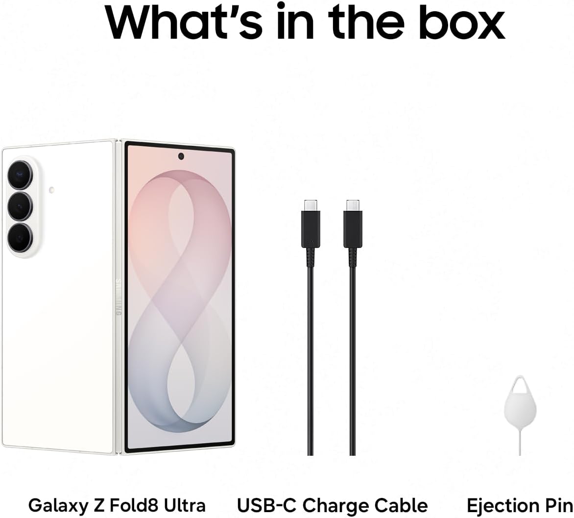 Samsung Galaxy Z Fold8 Ultra Phone, 512GB, Cream