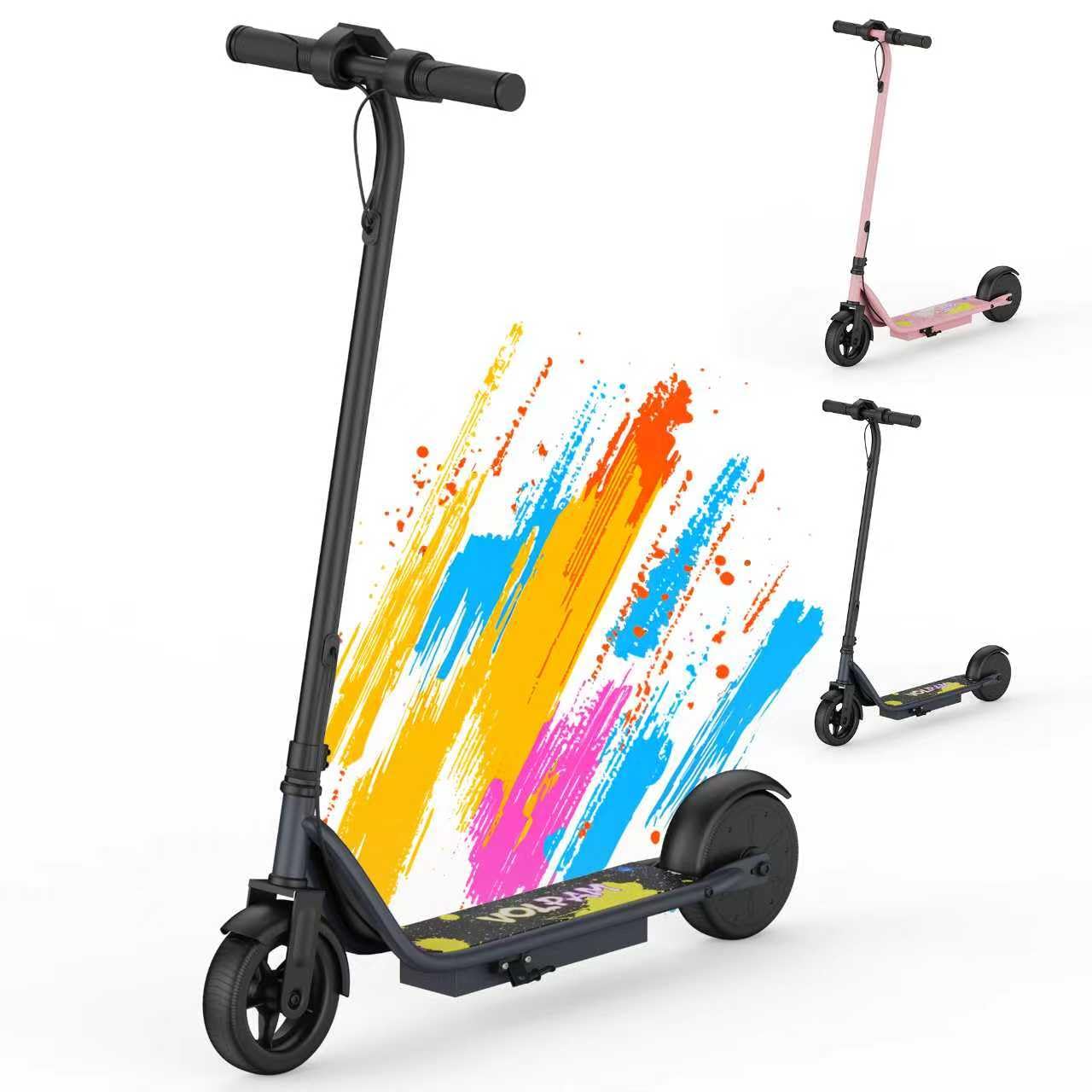 VOLPAM Electric Scooter, 350W/500W Powerful Motor, 8.5"/10" Solid Tires, 19/22Mph, 28/21/12 Miles Range,Dual Braking