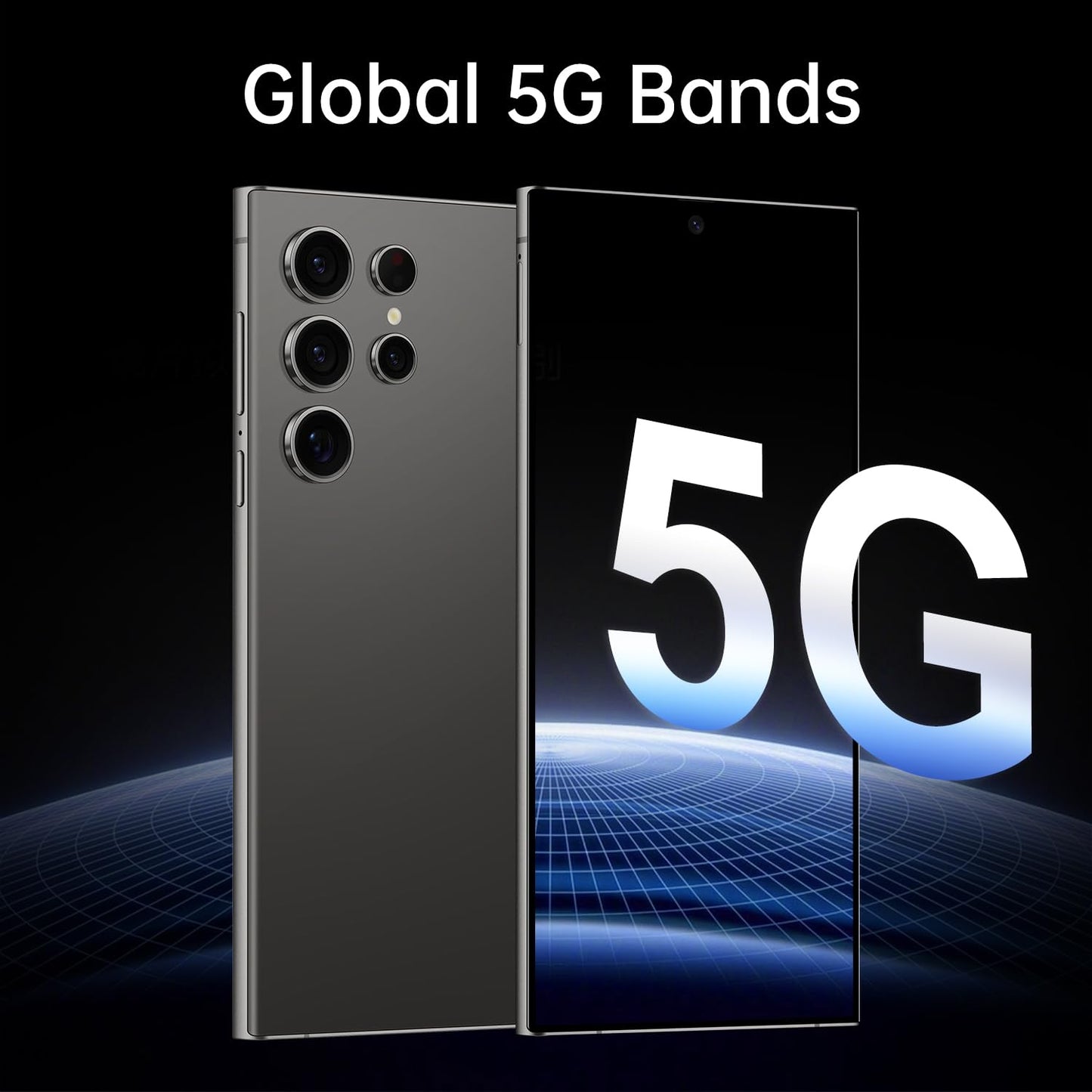 C24 Ultra Unlocked Cell Phones Smartphone 8+256GB/Dual SIM/108MP+48MP Camera/Built-in Pen (Light Cyan)