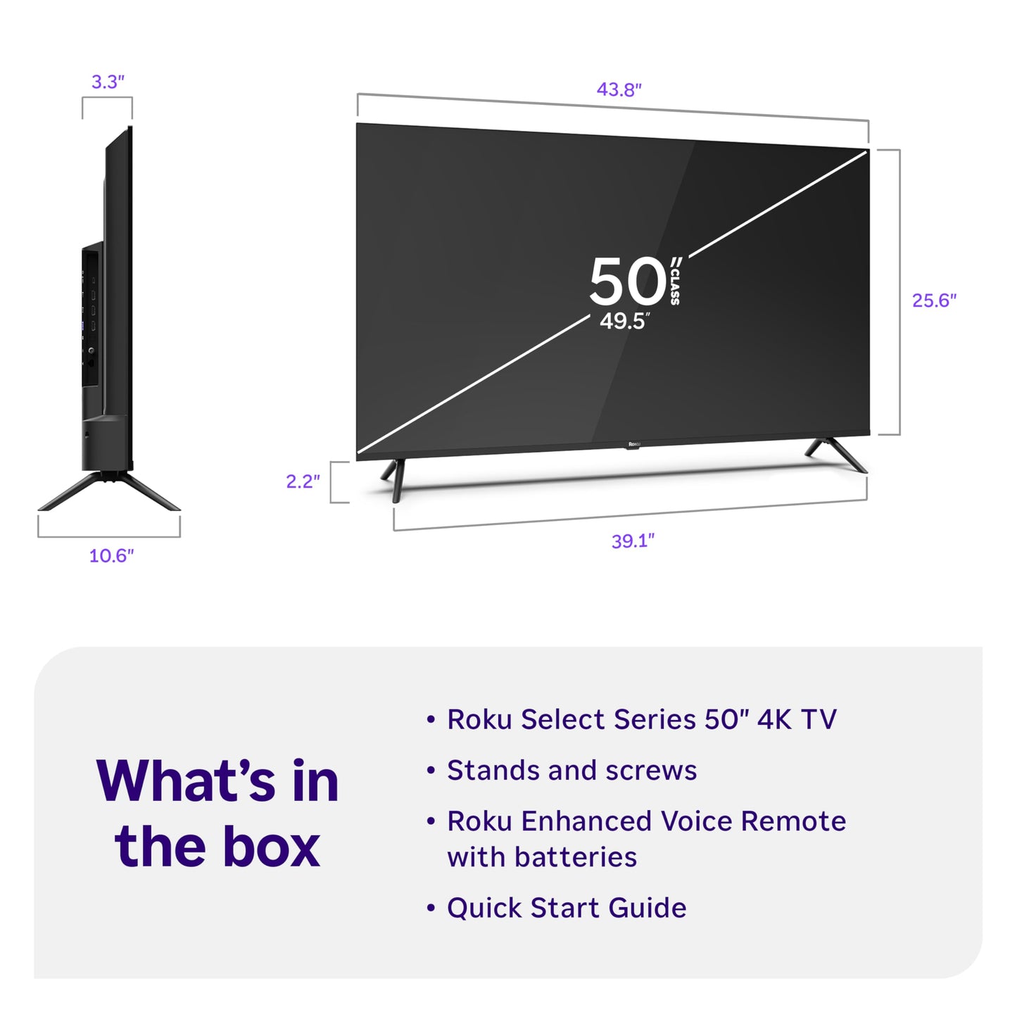 Roku Smart TV 2026 – 55-Inch Select Series, 4K QLED TV – Roku TV with Voice Remote – Flat Screen QLED Television with Wi-Fi for Streaming Live Local News, Sports, & Movies – Bluetooth Headphone Mode
