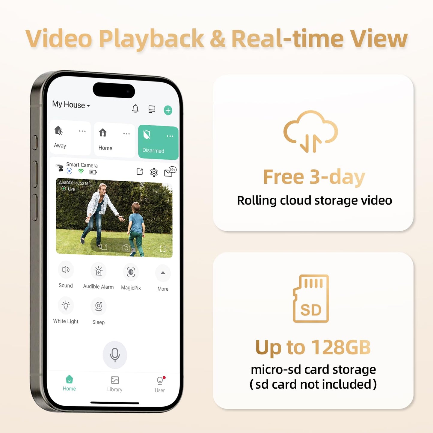 Solar Security Cameras Wireless Outdoor 2K Battery Powered AI Motion Detection 2-Way Talk Color Night Vision WiFi Waterproof SD/Cloud Storage Non-Stop Solar Panel Camera Outdoor Wireless