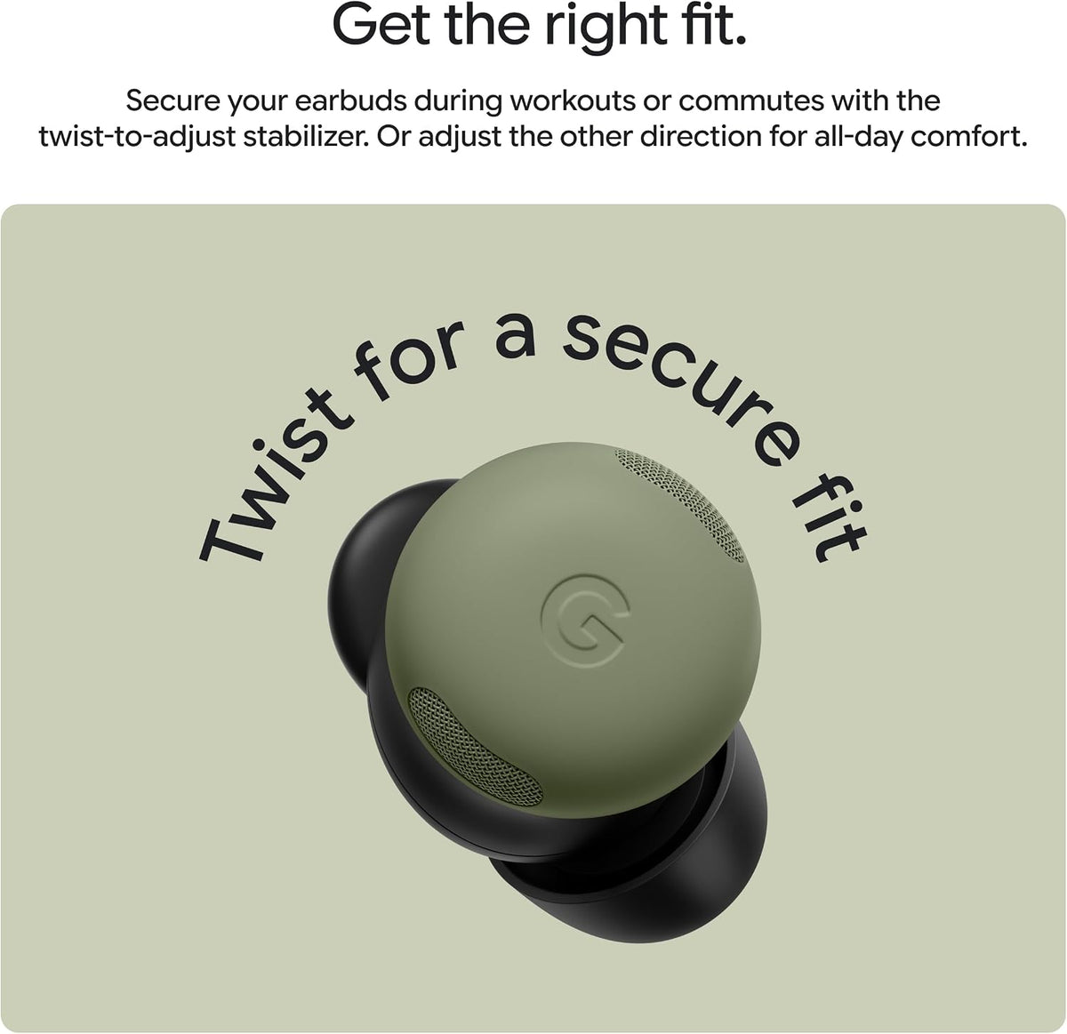 Google Pixel Buds Pro 2 Wireless Earbuds - Active Noise Canceling Bluetooth Earbuds - Olive