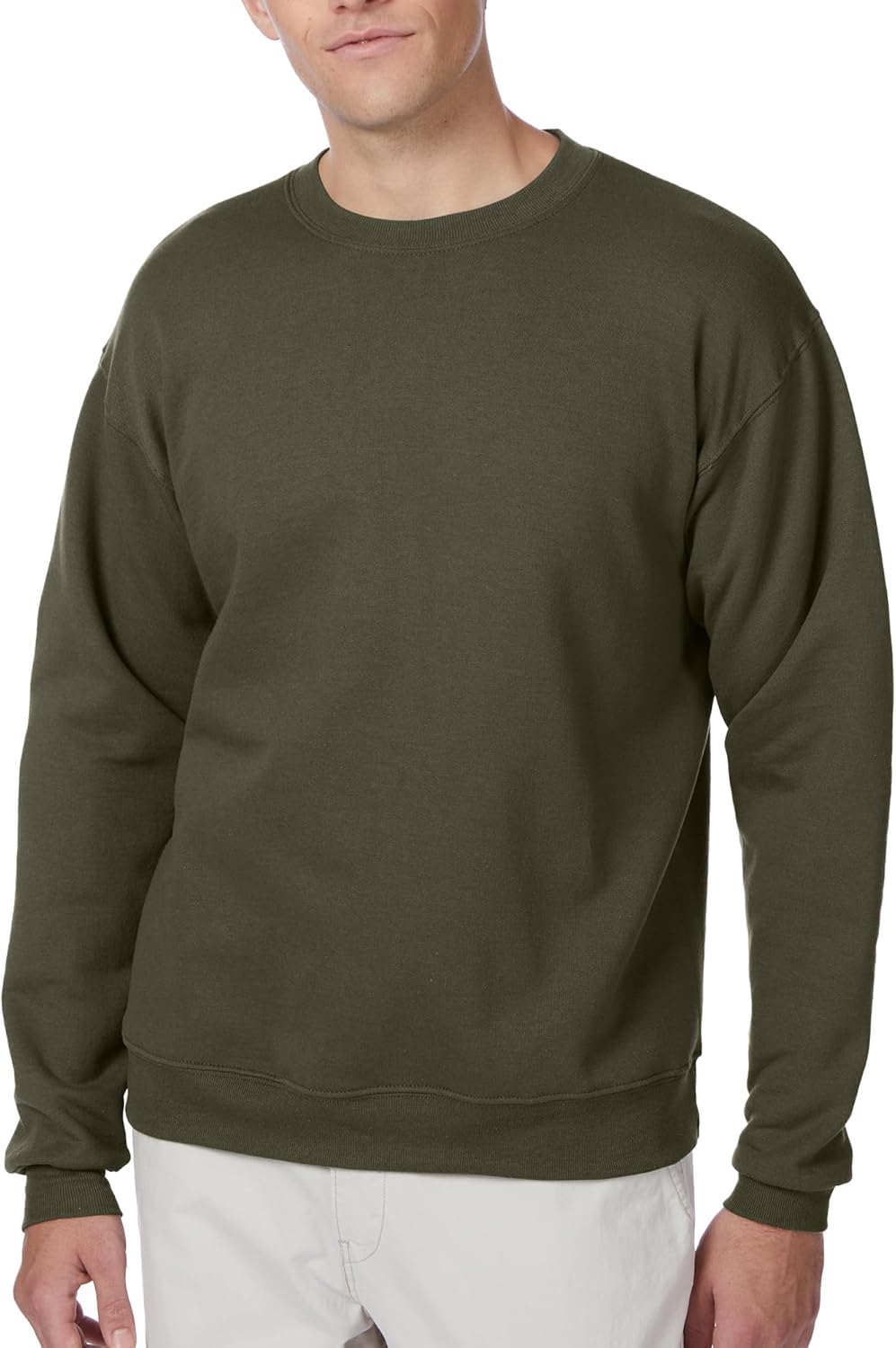 Hanes Men's Ecosmart Fleece Sweatshirt, Pullover Crewneck Sweatshirt, Big & Tall, 1 or 2 Pack