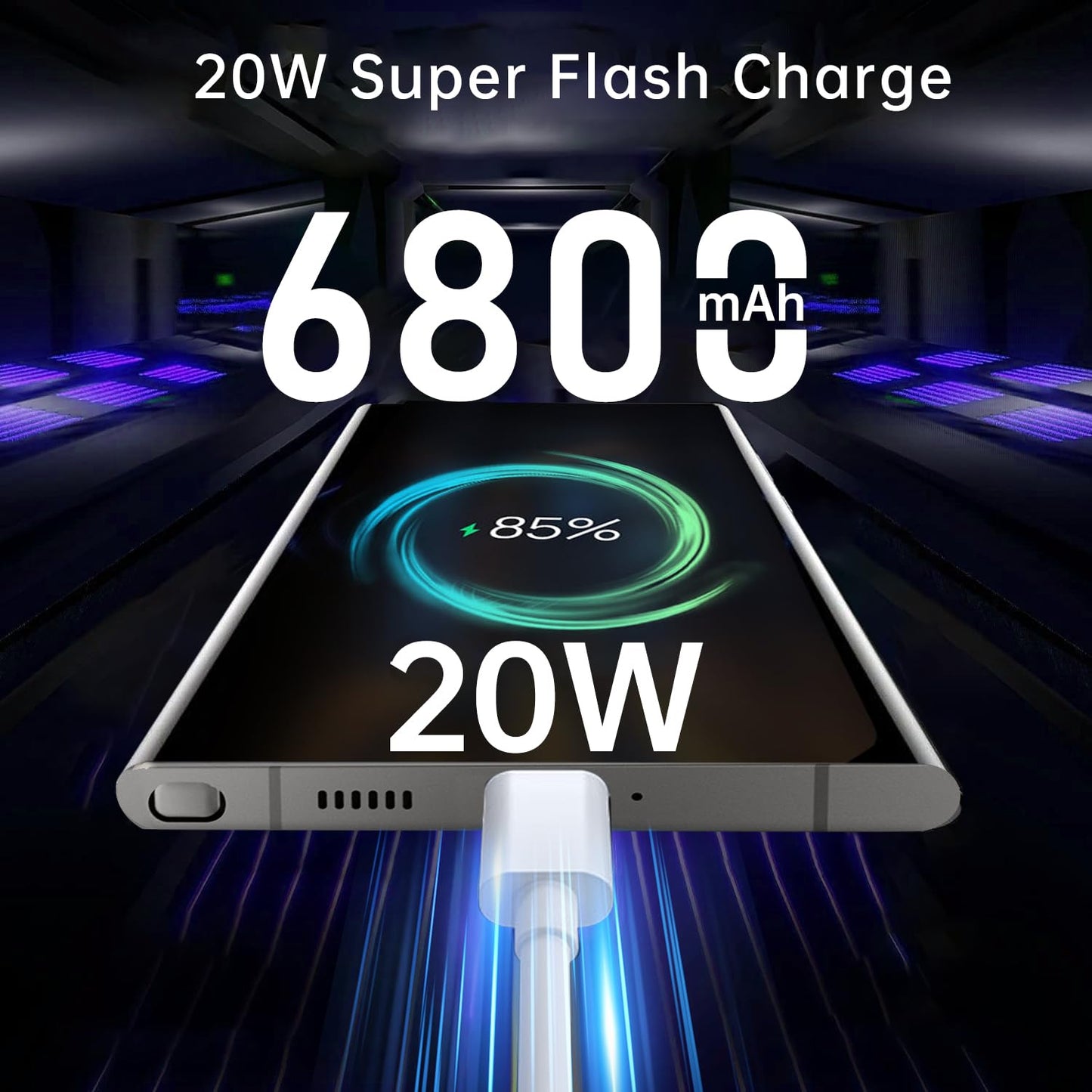 C24 Ultra Unlocked Cell Phones Smartphone 8+256GB/Dual SIM/108MP+48MP Camera/Built-in Pen (Light Cyan)