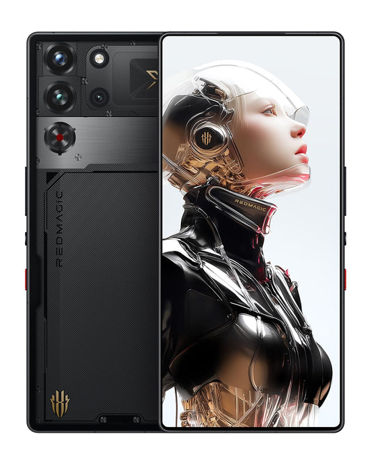 REDMAGIC 10 Pro Smartphone 5G, 144Hz Gaming Phone, 6.8" FHD+ Screen, Under Display Camera, 7050mAh Android Phone, Snapdragon 8 Elite, 12+256GB, 80W Charger, Dual-Sim, US Unlocked Cell Phone Black