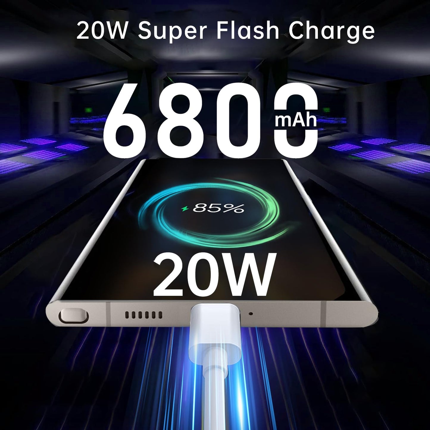 C24 Ultra Unlocked Cell Phones Smartphone 8+256GB/Dual SIM/108MP+48MP Camera/Built-in Pen (Light Cyan)