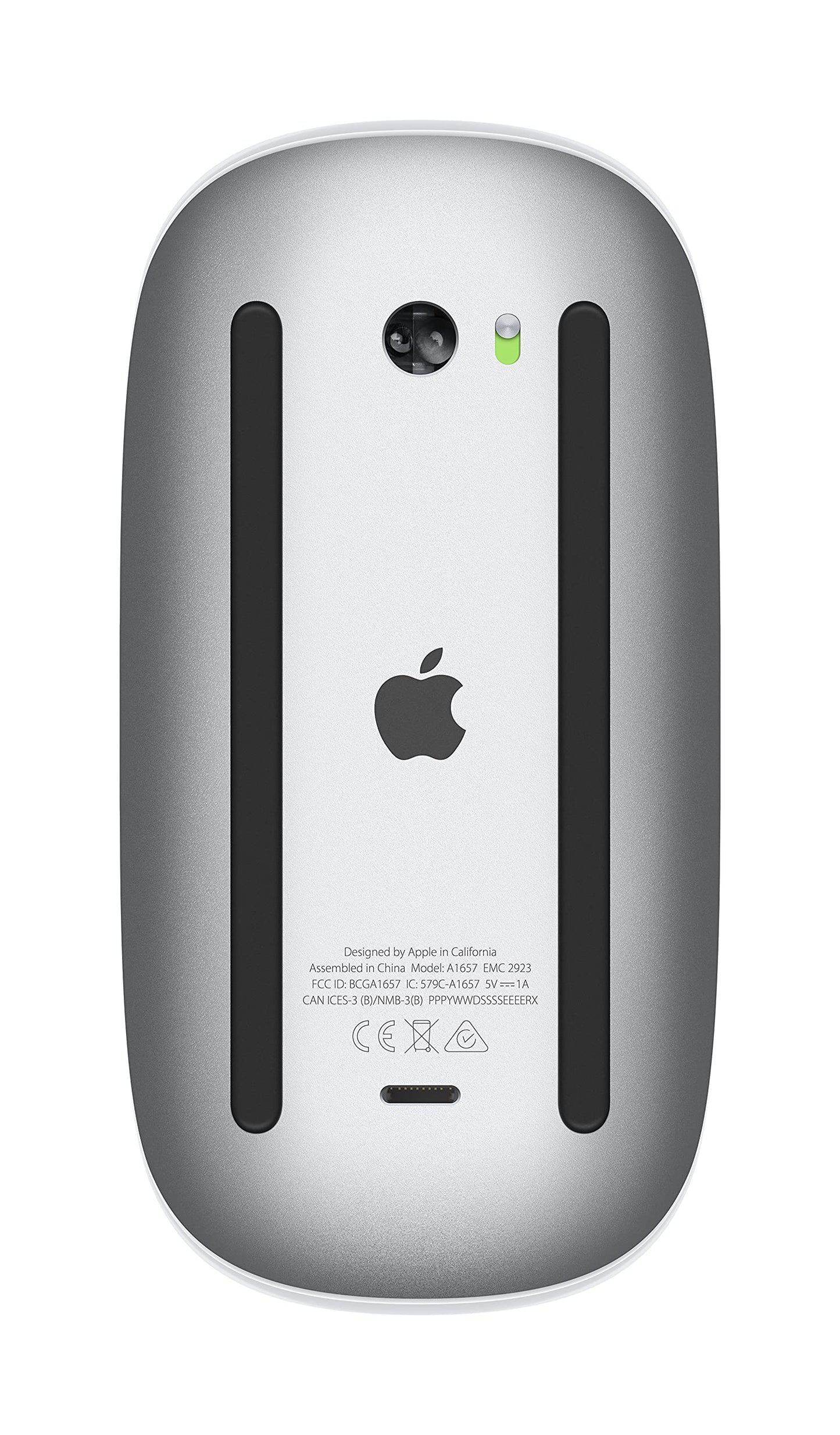 Apple Magic Mouse: Wireless, Bluetooth, Rechargeable. Works with Mac or iPad; Multi-Touch Surface - White