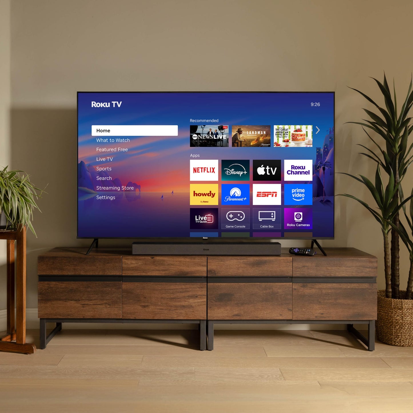 Roku Smart TV 2026 – 55-Inch Select Series, 4K QLED TV – Roku TV with Voice Remote – Flat Screen QLED Television with Wi-Fi for Streaming Live Local News, Sports, & Movies – Bluetooth Headphone Mode
