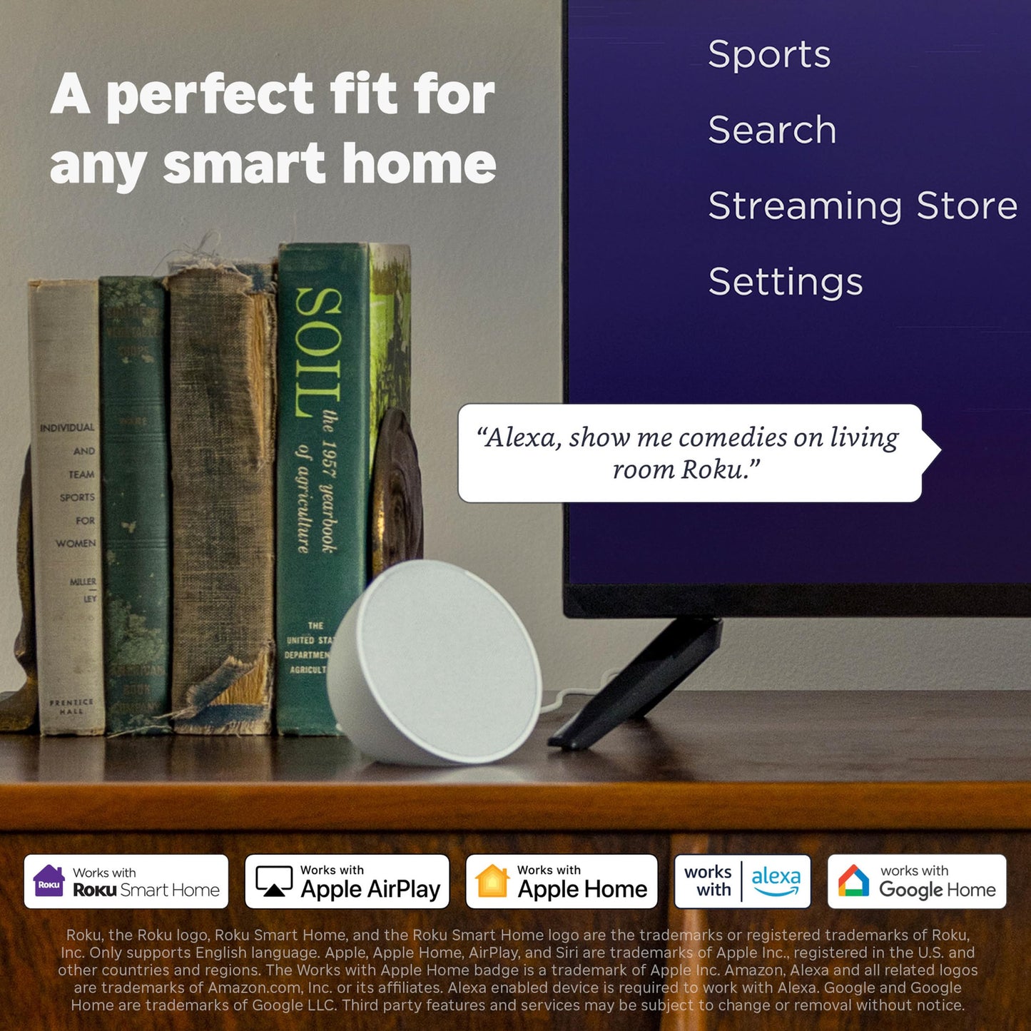 Roku Smart TV 2026 – 55-Inch Select Series, 4K QLED TV – Roku TV with Voice Remote – Flat Screen QLED Television with Wi-Fi for Streaming Live Local News, Sports, & Movies – Bluetooth Headphone Mode