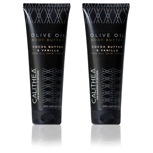 Olive Oil Body Butter - Cocoa Butter & Vanilla - For All Skin Types - 200mL - 2-Pack