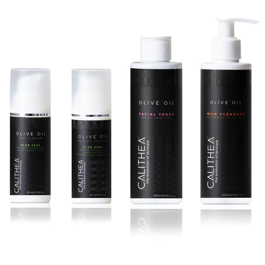 Radiant Skin Set | Day Cream + Night Cream + Facial Toner + Milk Cleanser