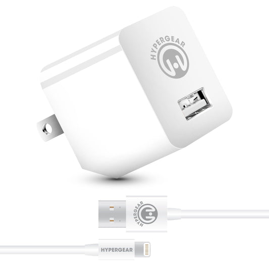 2.4A Wall Charger w MFi Lightning 4ft Cable