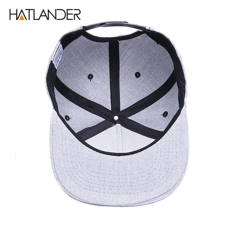 Raised Flag Embroidery Snapback Cap
