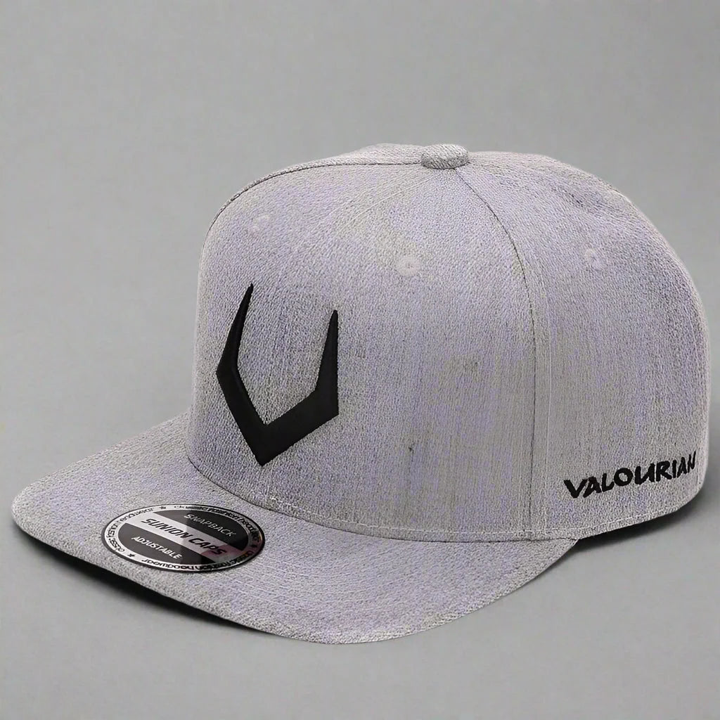 Unisex Grey Wool Snapback