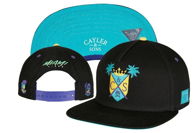 Skull Hand Snapback Hat – Flat Bill Adjustable Baseball Cap