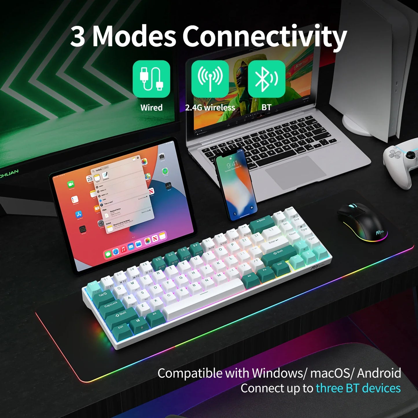 Tri-mode Mechanical Keyboard