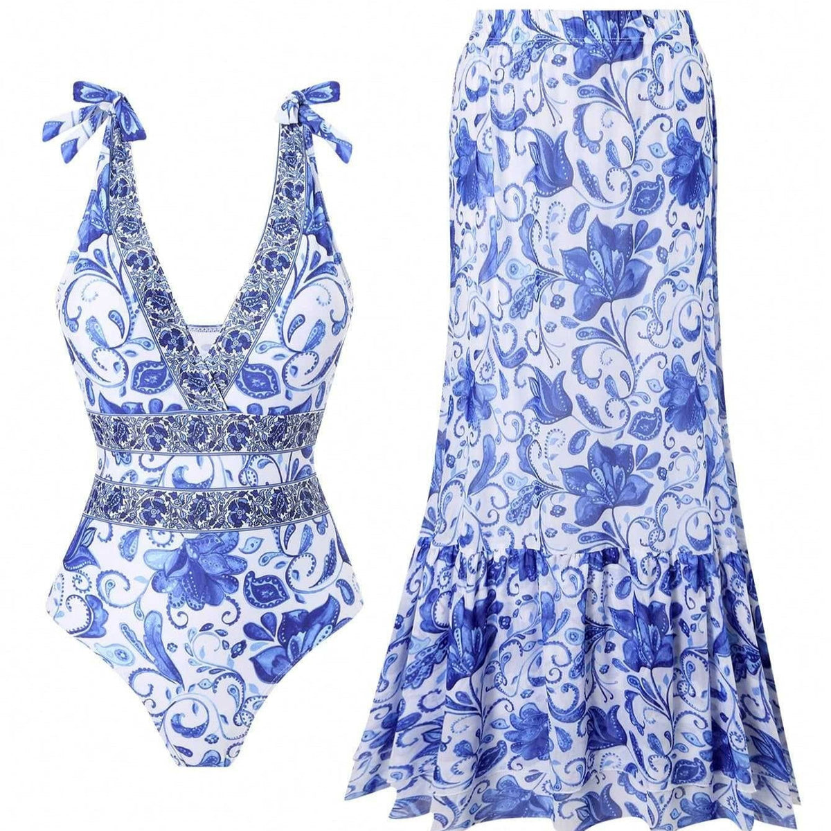 Ethnic Style One-piece Swimsuit For Women Beach Suit