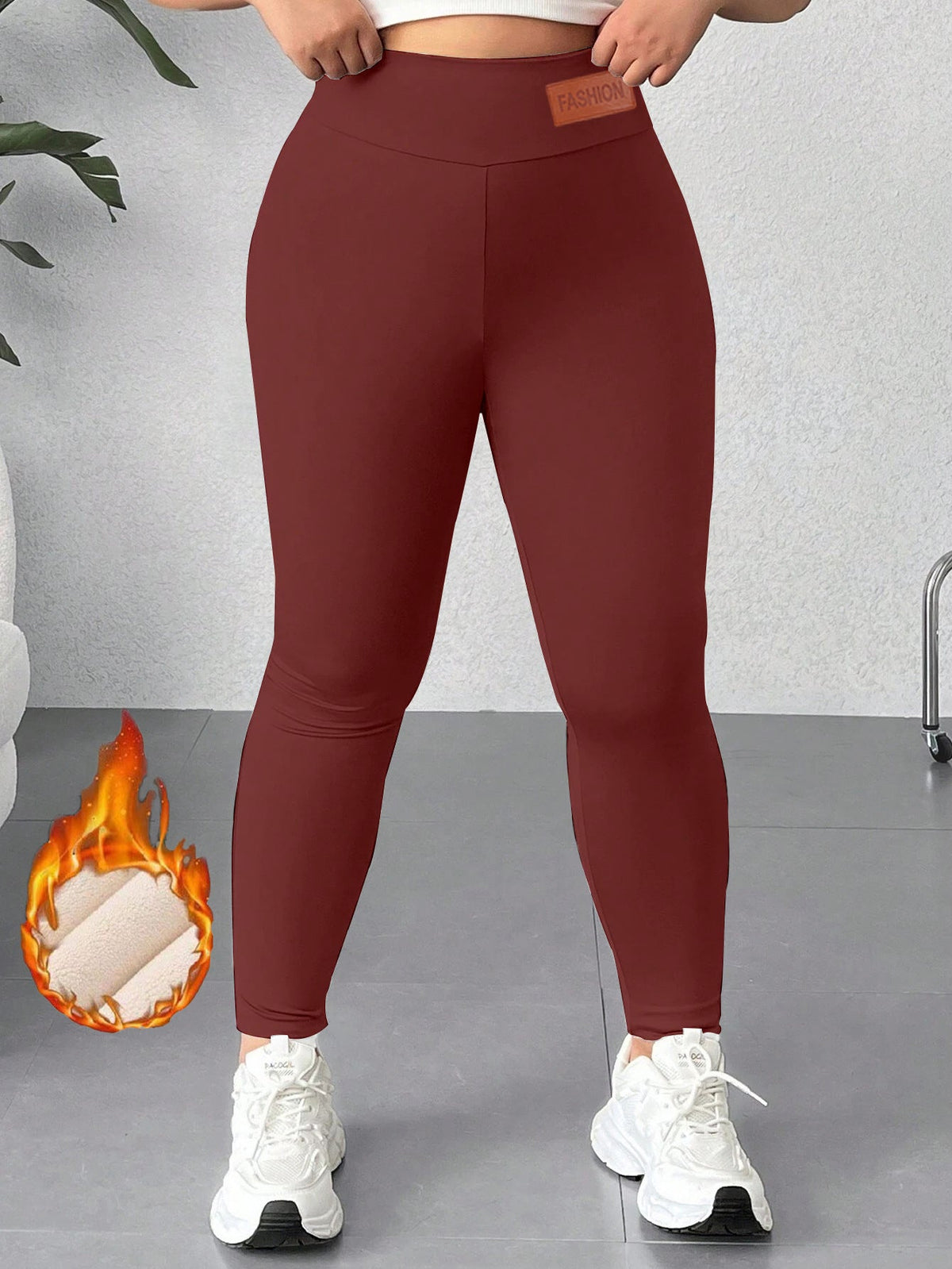 Women’s Plus Size Thermal Yoga Set | 4-Piece Activewear Outfit